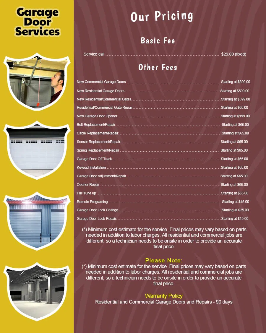 Garage Door Solution Service Coconut Creek, FL 954-613-9634